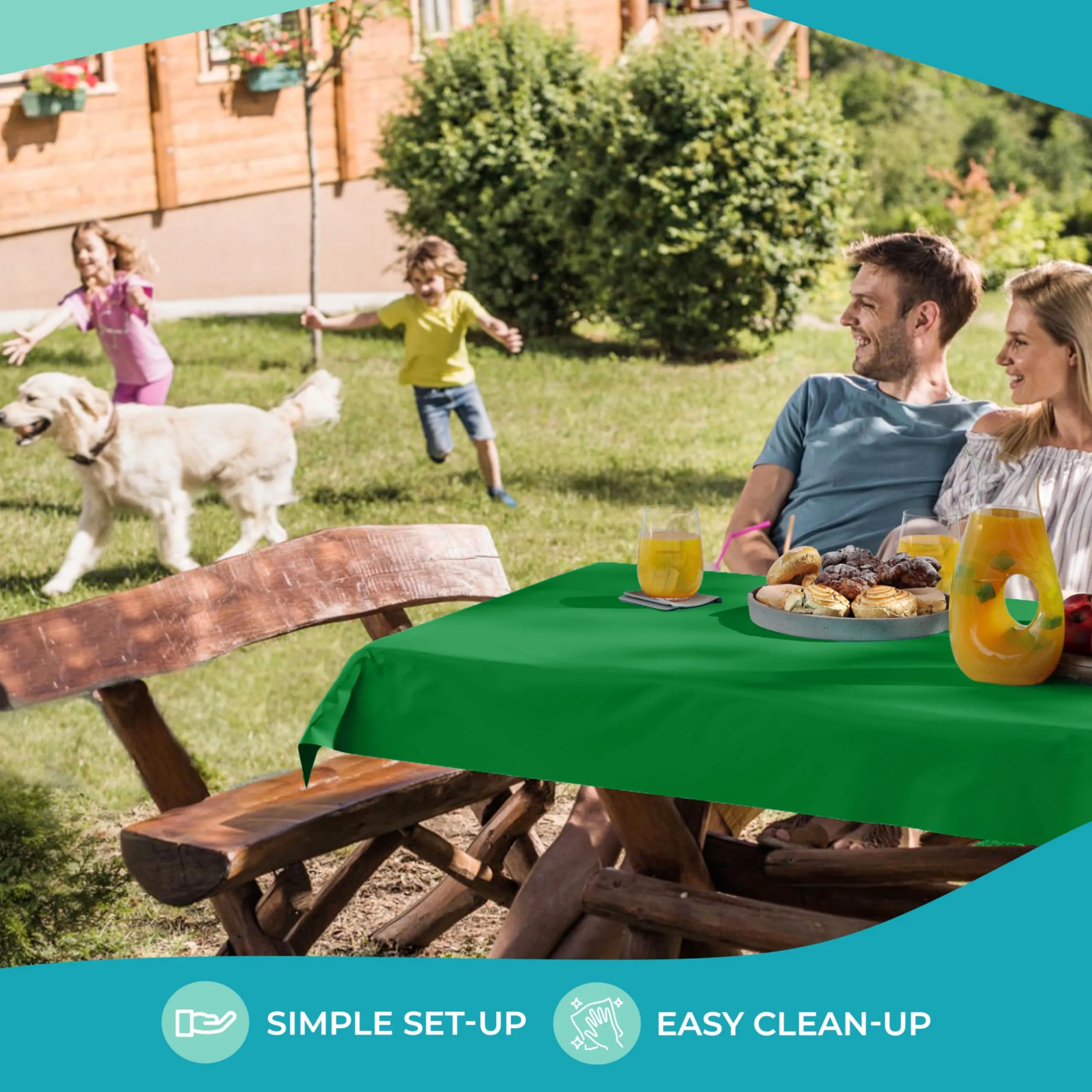 40 In. x 100 Ft. Emerald Green Table Roll