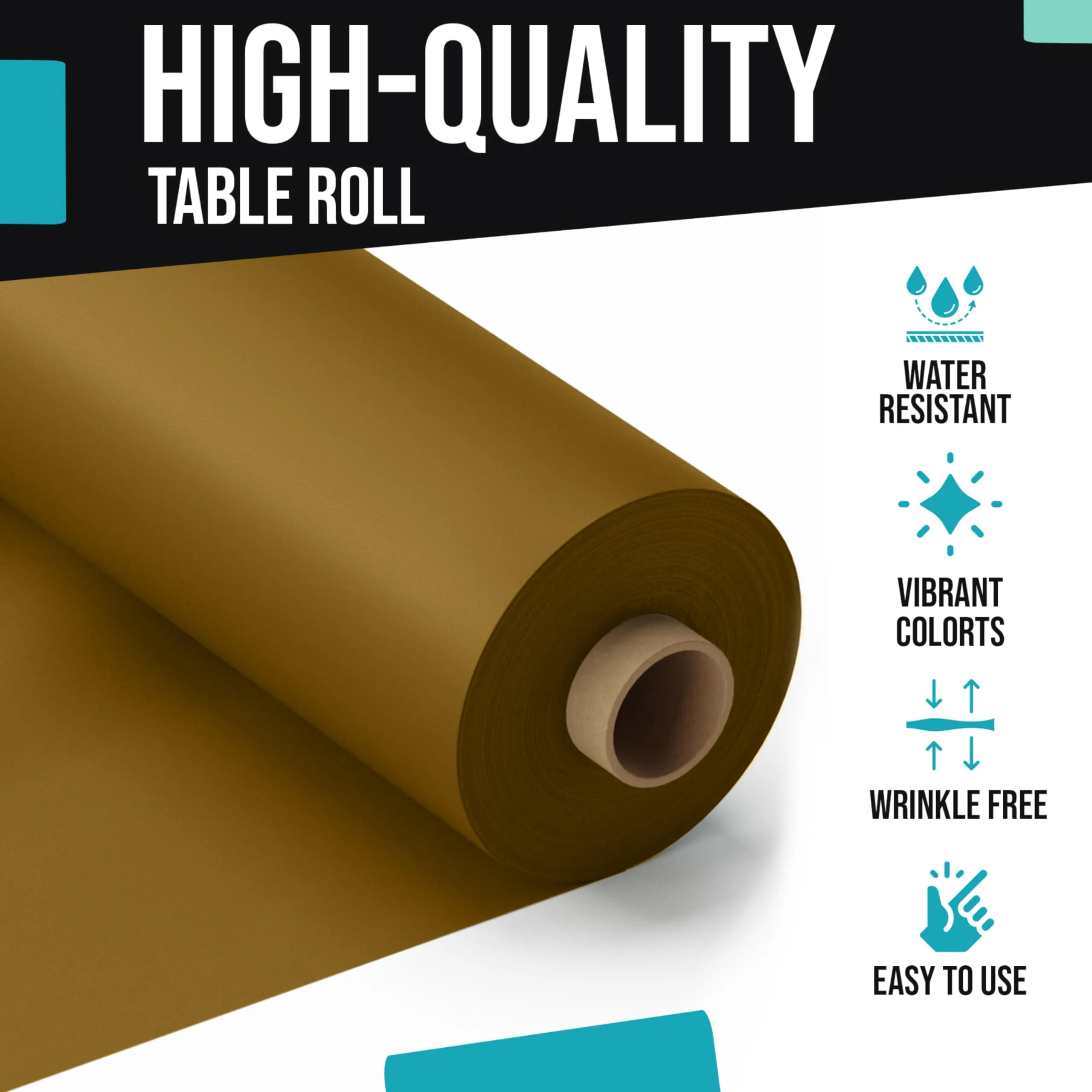 40 In. x 300 Ft. Premium Gold Table Roll