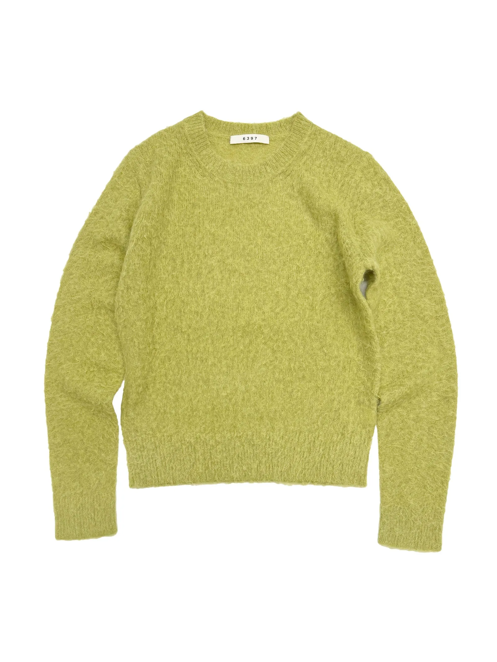 Baby Alpaca Skinny Crew in Moss