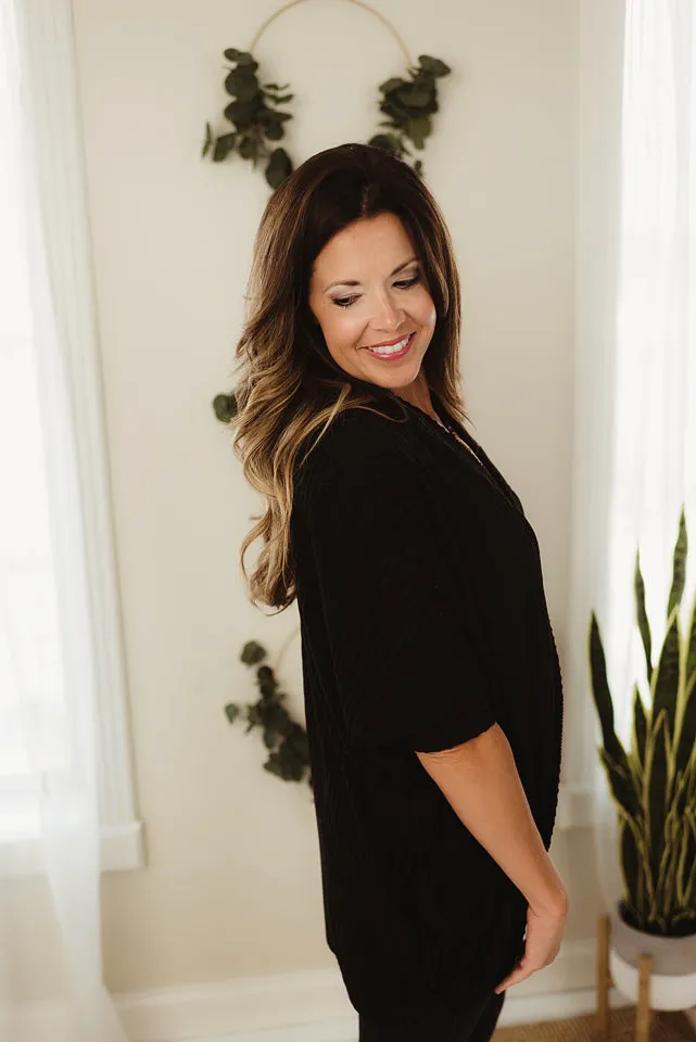 Banded Rib Cardi
