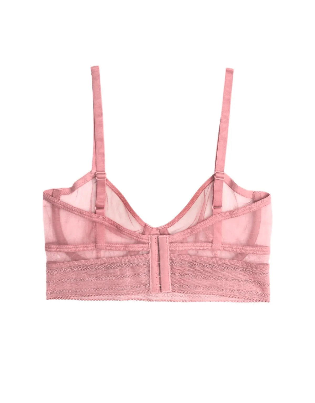 Bare Underwire Longline Bra Rose Dust