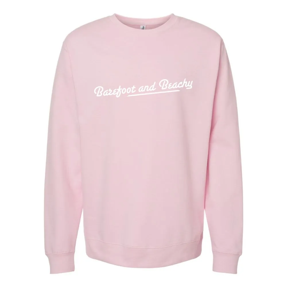 Barefoot and Beachy Crewneck Sweatshirt
