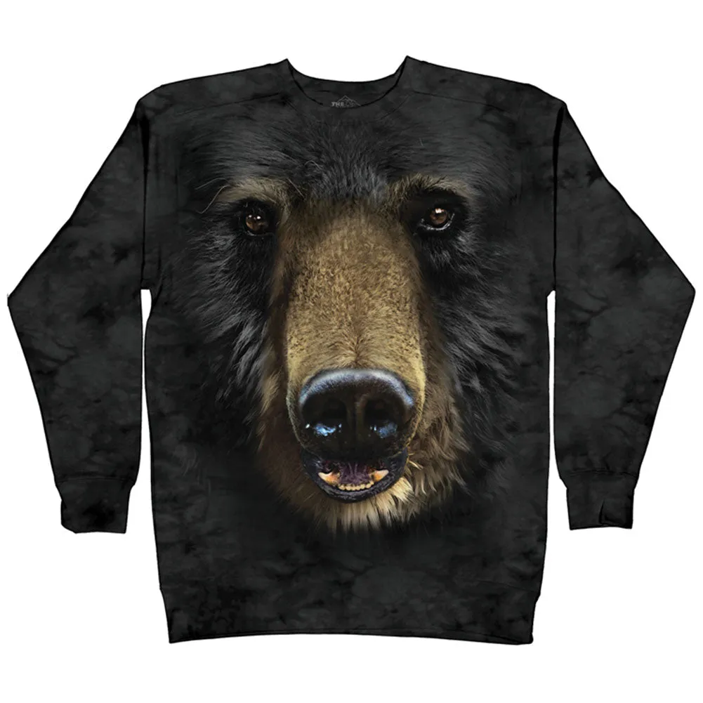 Black Bear Face Sweatshirt