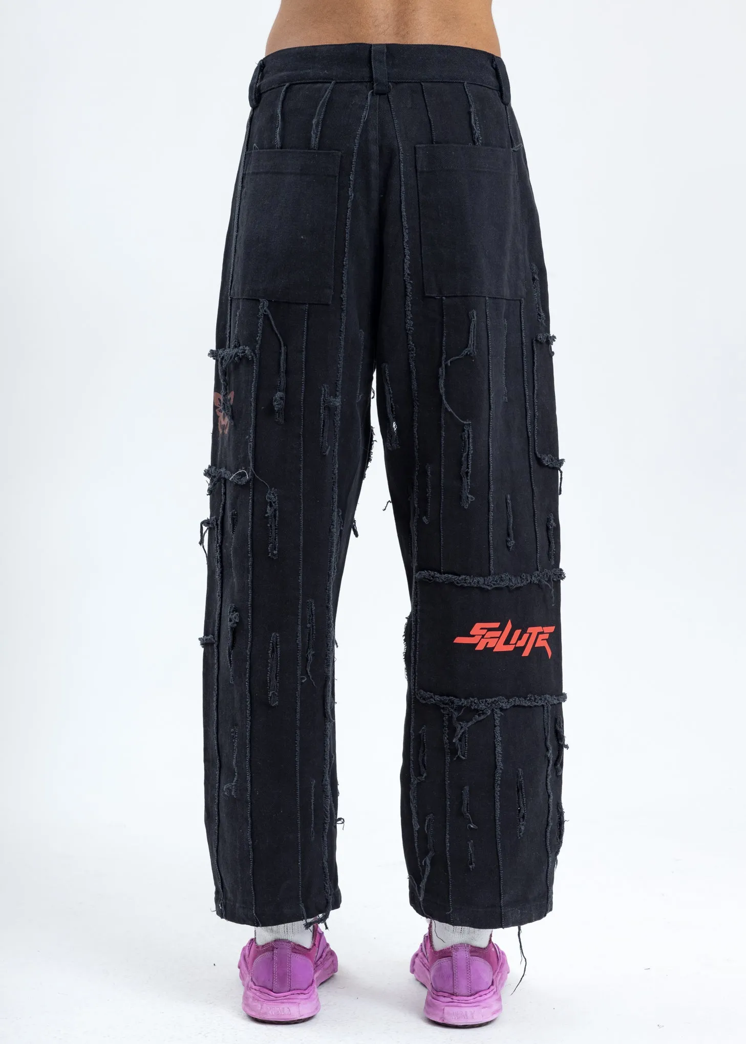 Black Butterfly Pants