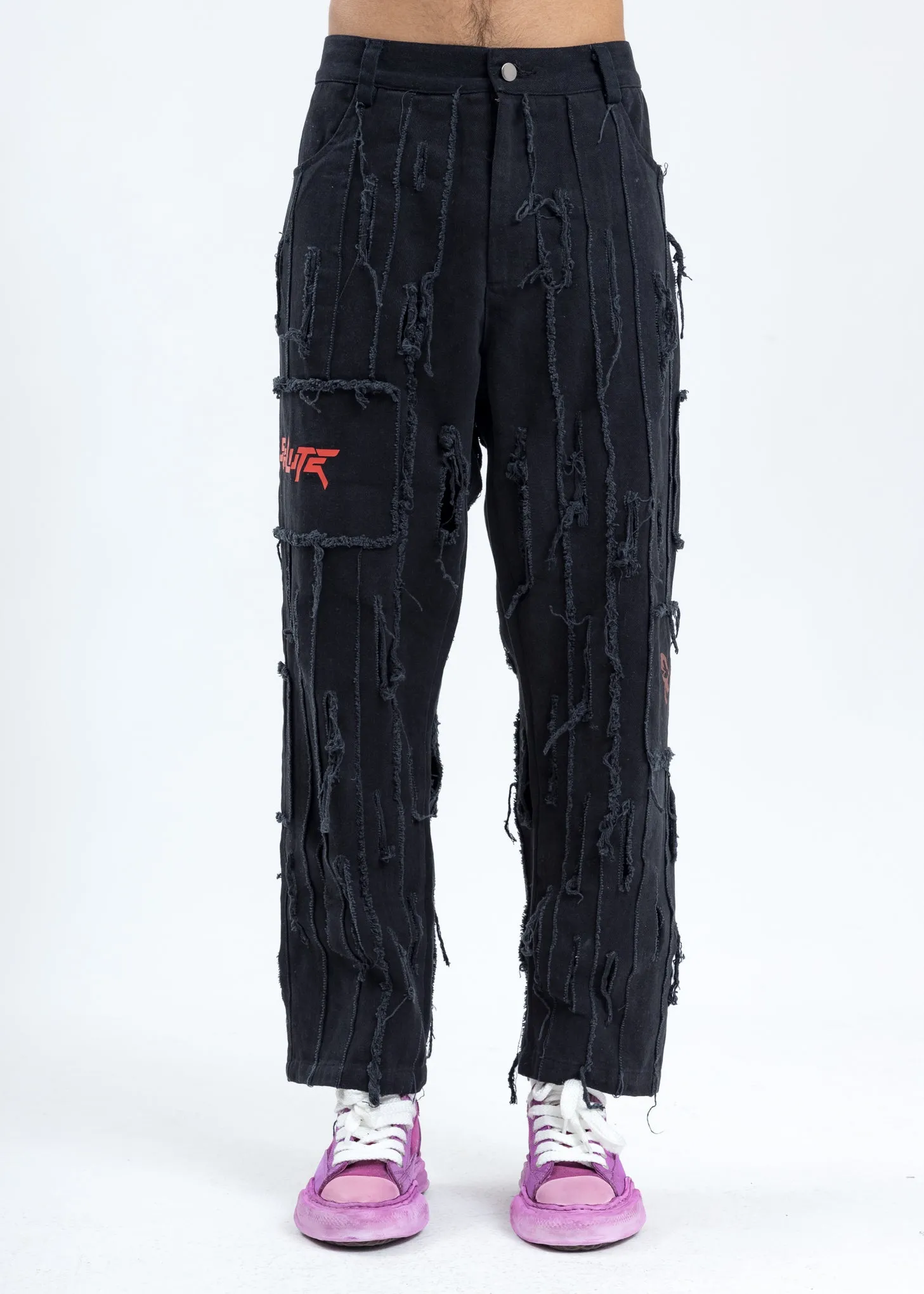Black Butterfly Pants