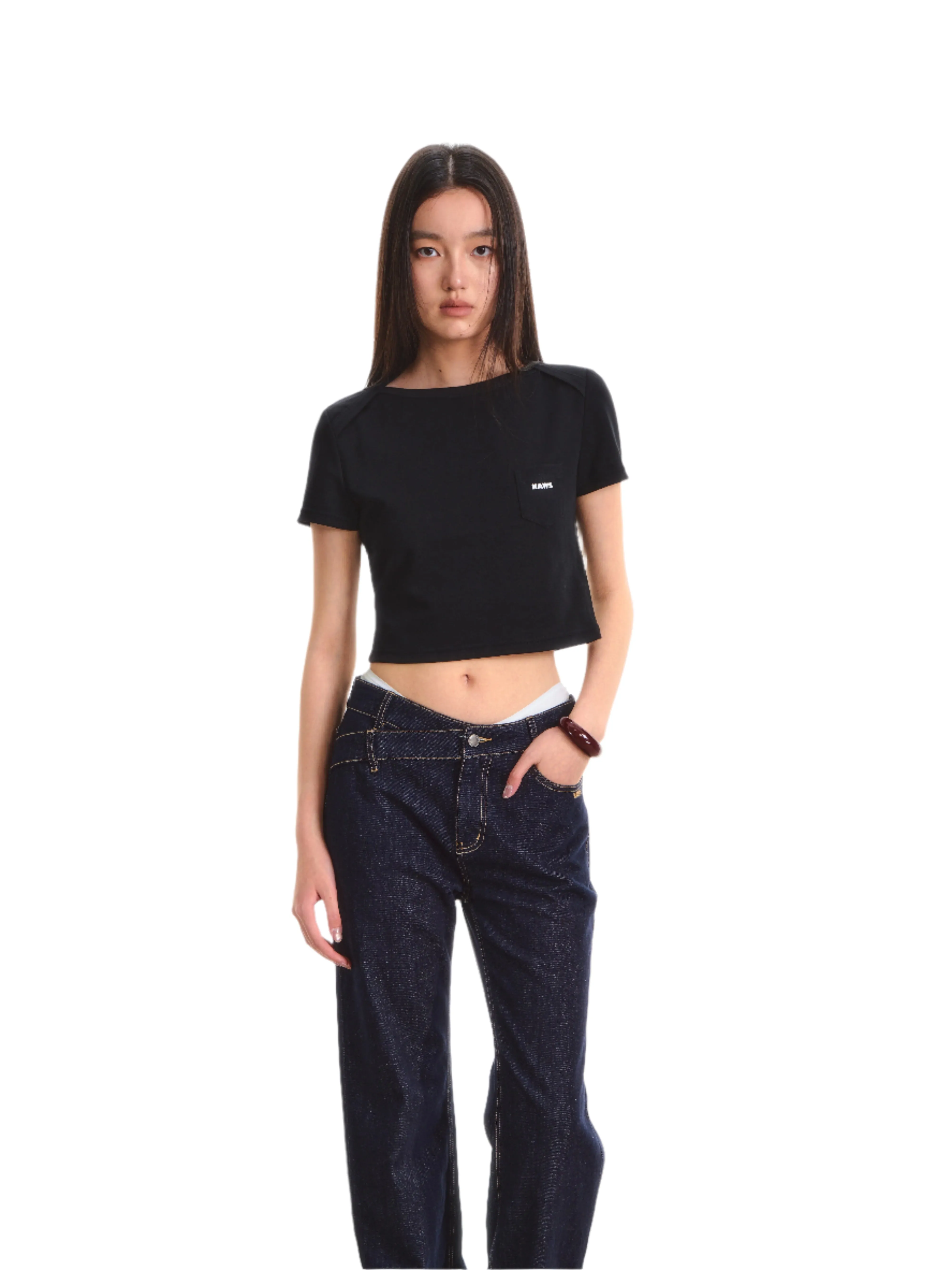 Black Messenger Tee