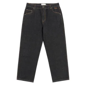 Classic Relaxed Denim Pants Black Washed