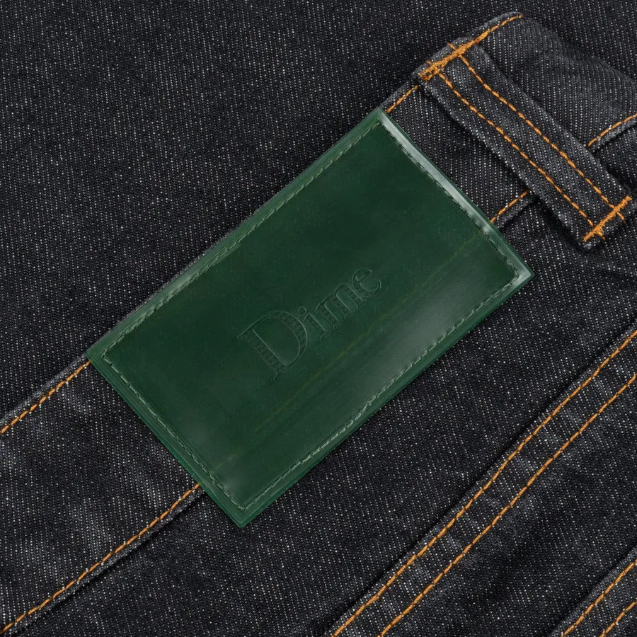 Classic Relaxed Denim Pants Black Washed