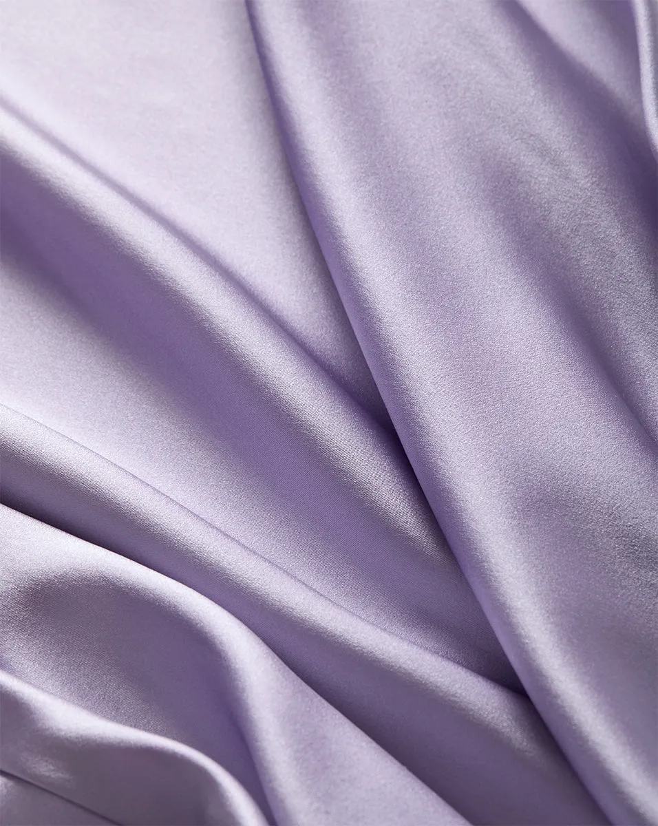 Clover Stretch-Silk Slip Skirt