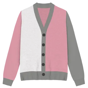 Demigirl Colorblock Knit Cardigan