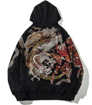 Dragon Hoodie Floral