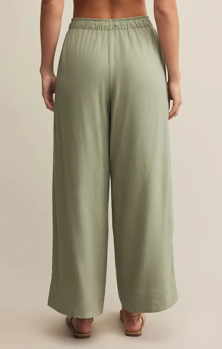 Easton Linen Pant - Avocado