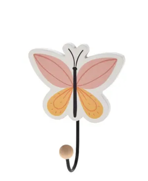Elemental Decor Butterfly Coat Rack - Pink