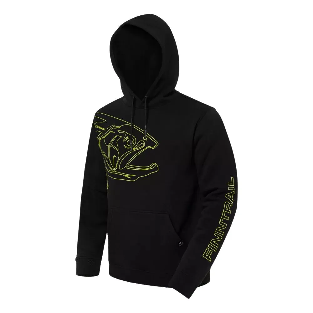 Finntrail | Hoodie Big Fish | Black And Yellow
