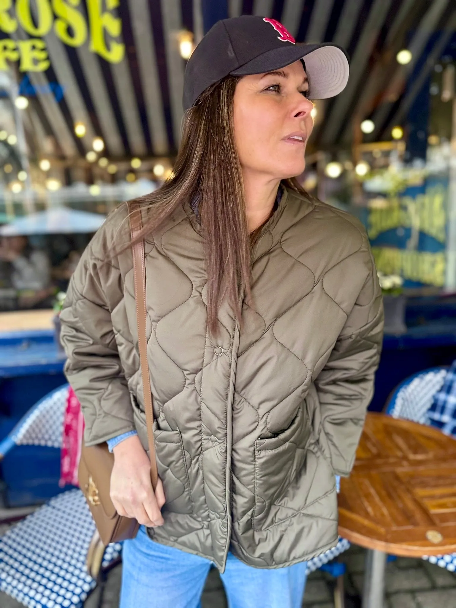 Franky Reversible Padded Jacket - Khaki