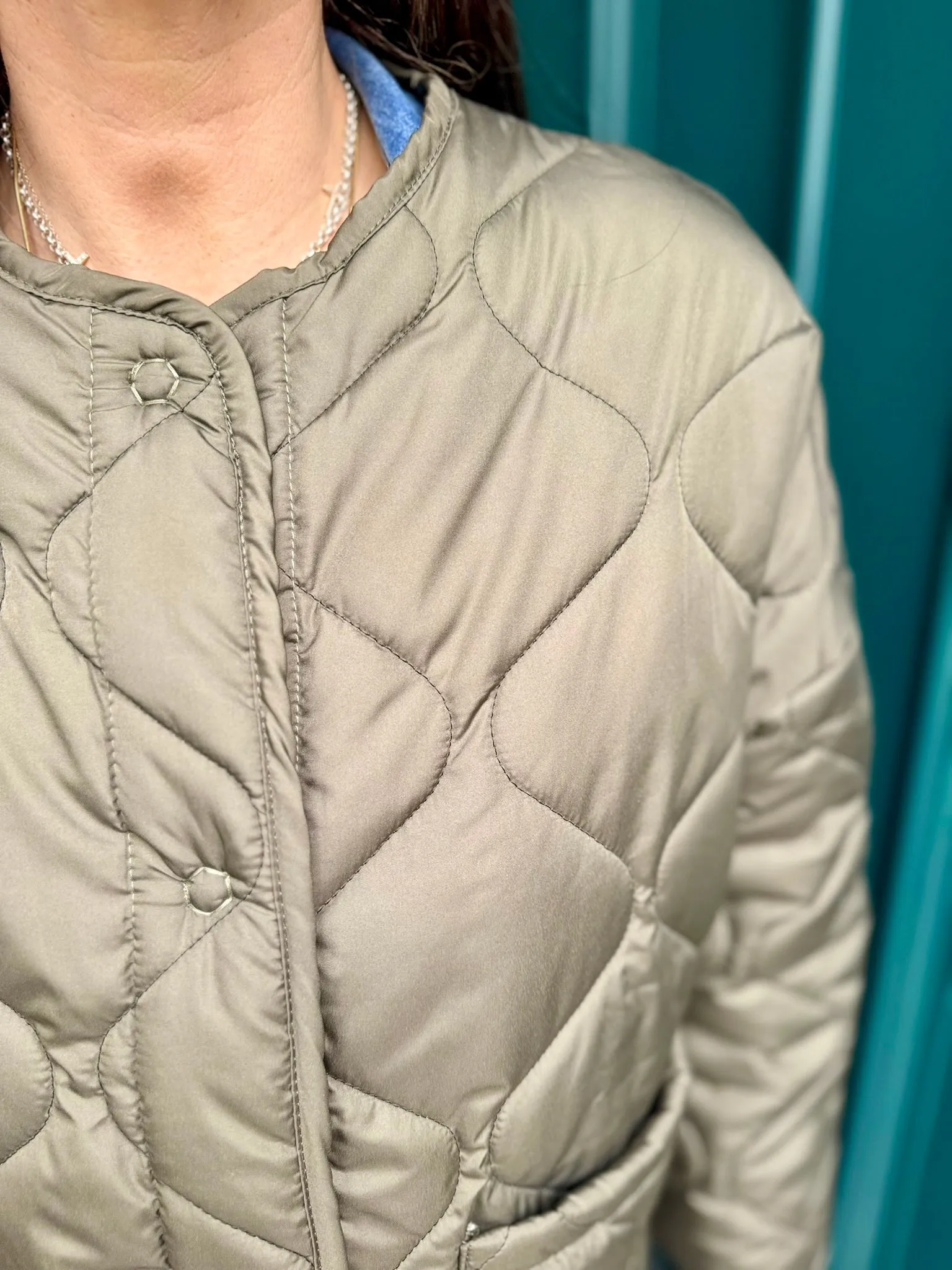Franky Reversible Padded Jacket - Khaki