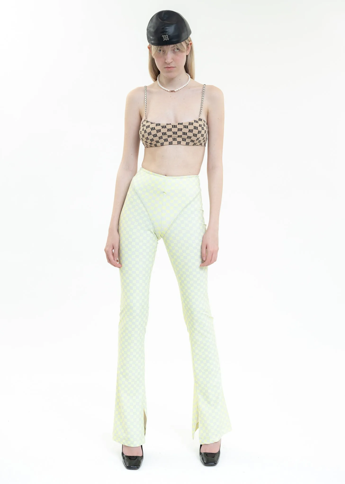 Green Lingerie Signature Monogram Trousers