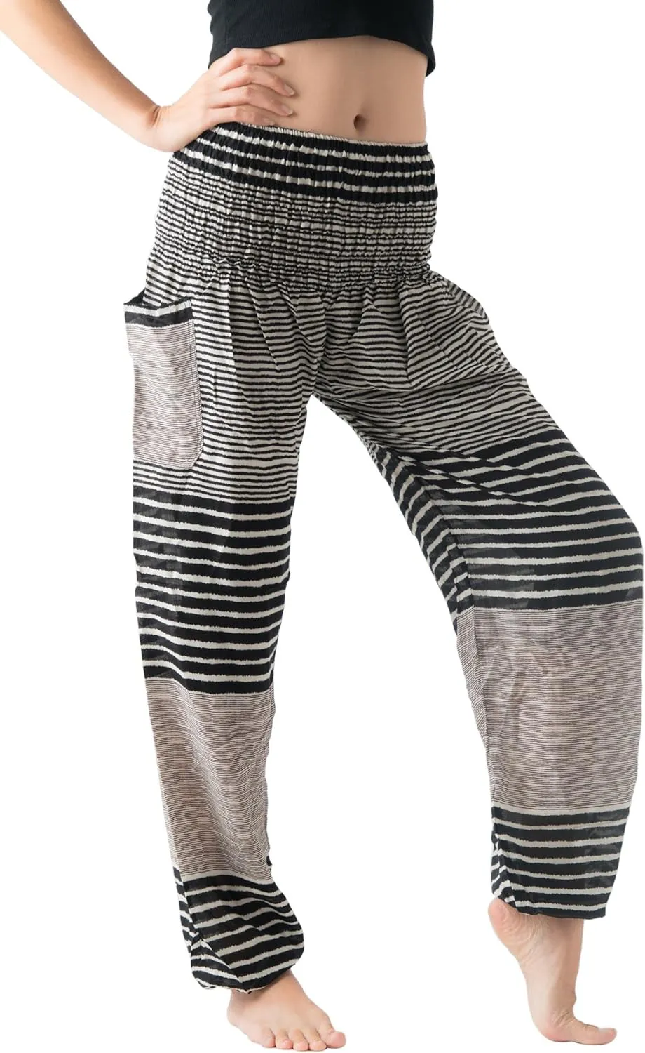 Harem Pants Women Yoga Boho Clothes with Pockets