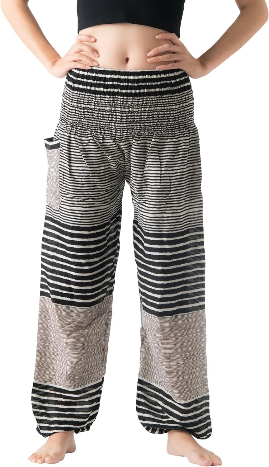 Harem Pants Women Yoga Boho Clothes with Pockets