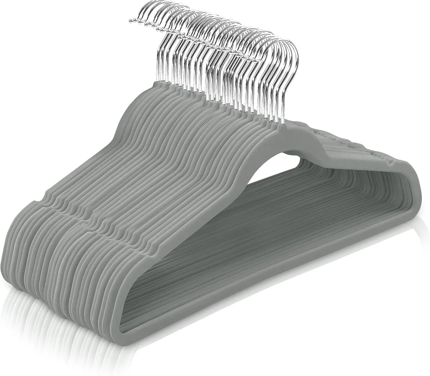 Home Velvet Hangers 50 Pack,Non-Slip Clothes Hangers,Suit Hangers with 360 Degree Rotatable Hook