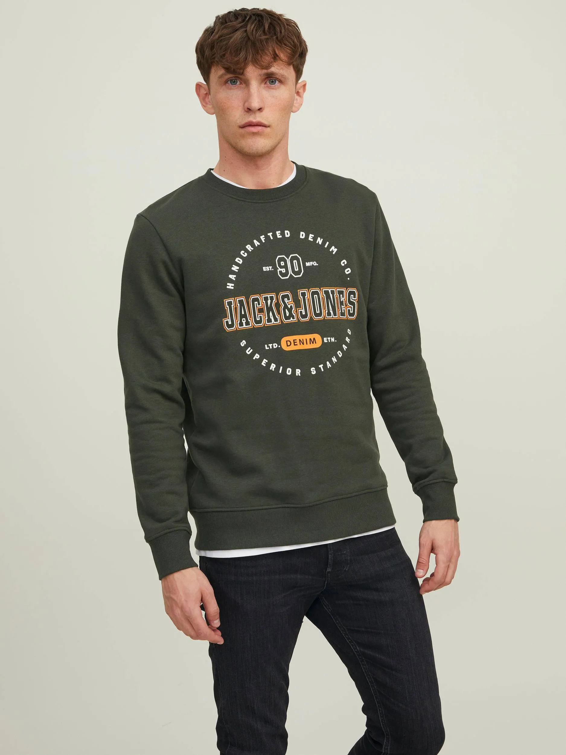 Jack & Jones JJSTAMP Sweatshirt -ROSIN