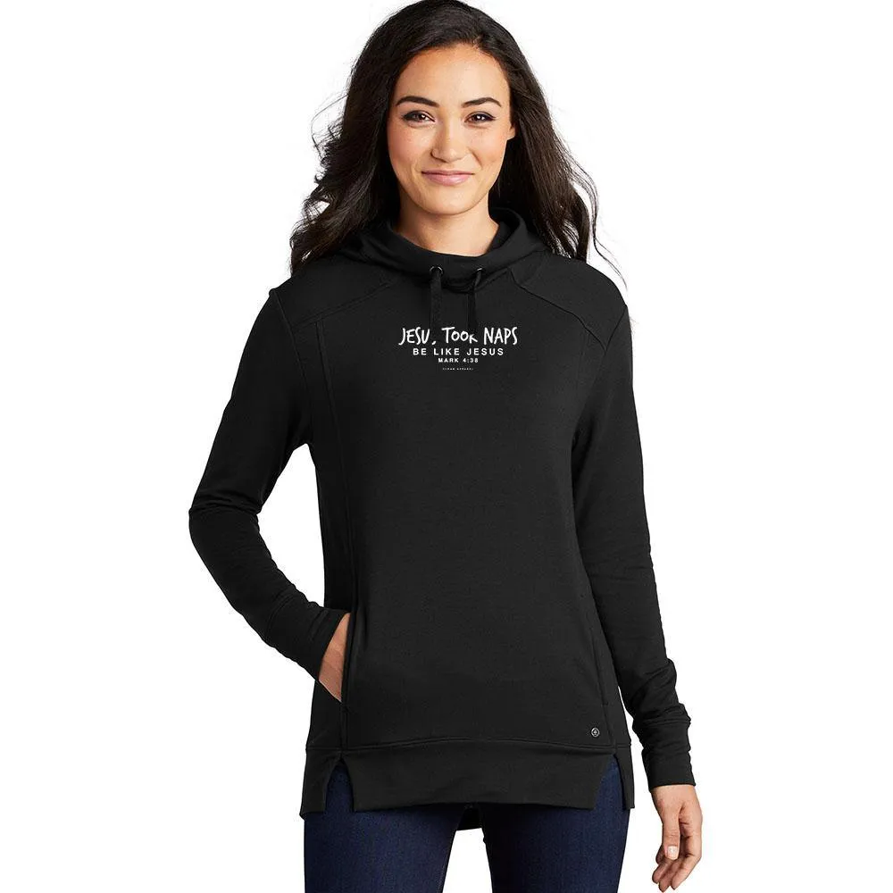 Jesus Took Naps Ladies Athletic Hoodies