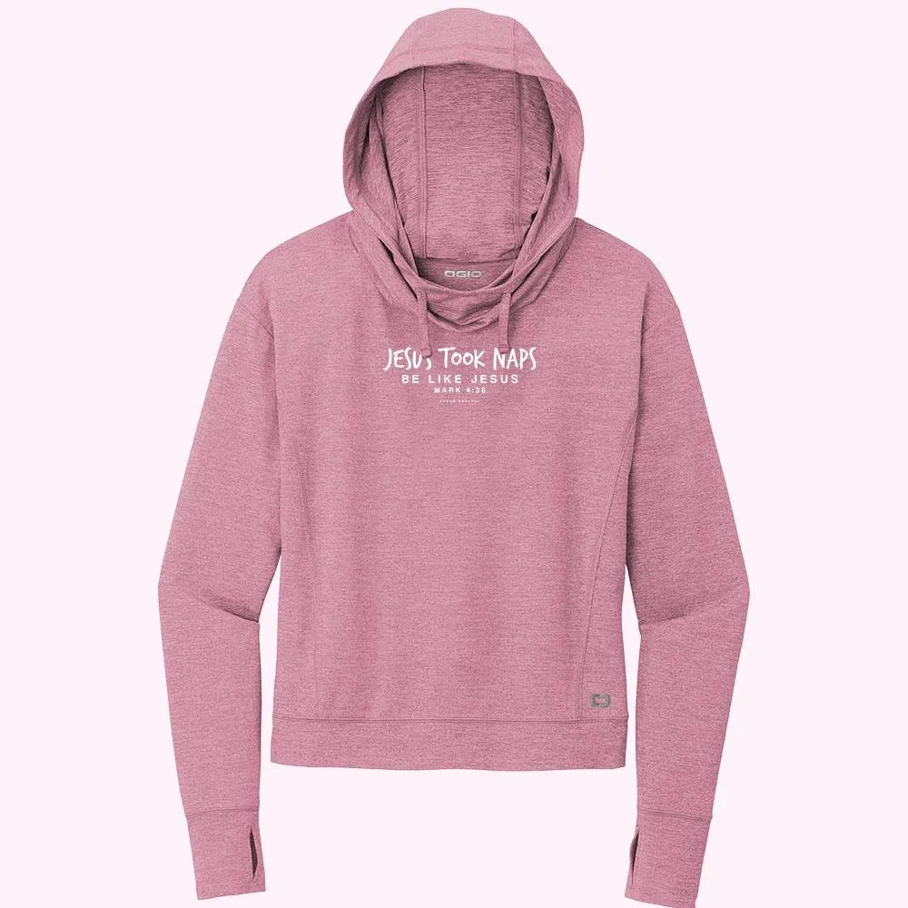 Jesus Took Naps Ladies Athletic Hoodies
