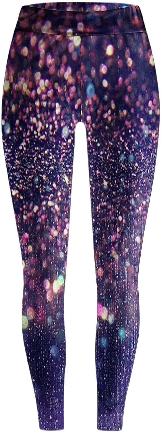 LCMTWX Workout Leggings for Women Printing Yoga Pants Slim Sweatpants Flare Yoga Pants 90 by Leggings Thick High