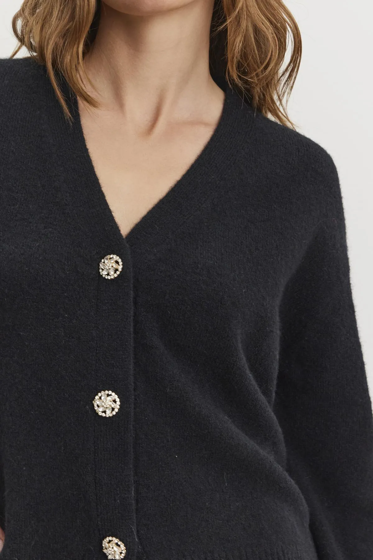 MARTI ALPACA EMBELLISHED CARDIGAN