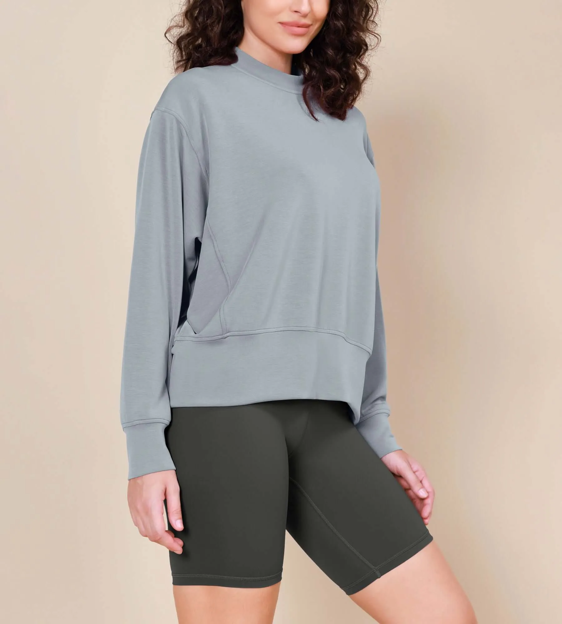 Modal Soft Long Sleeve Oversized Sweatshirts