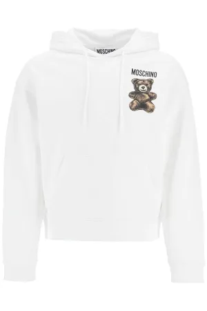 moschino teddy bear hooded sweat V1703 0228 MULTI WHITE
