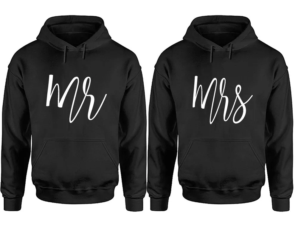 Mr & Mrs Matching Pullover Hoodies – Premium Unisex Design | Comfortable 80% Cotton, 20% Polyester | Sold Separately for Men and Women