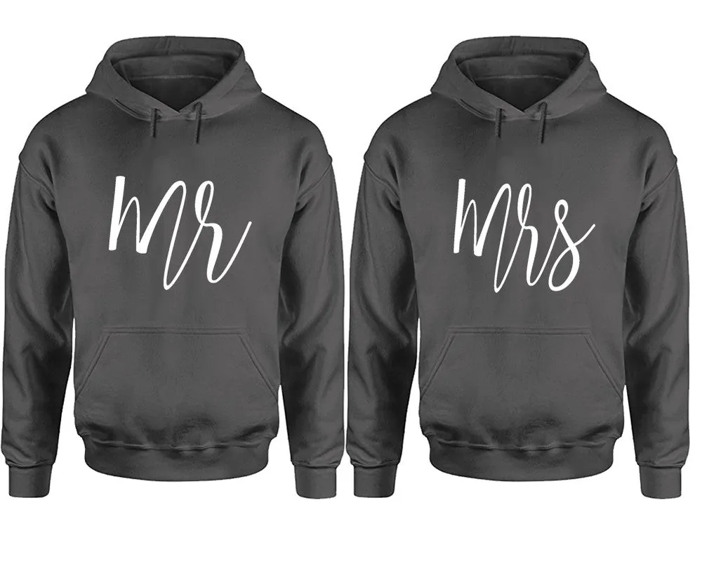 Mr & Mrs Matching Pullover Hoodies – Premium Unisex Design | Comfortable 80% Cotton, 20% Polyester | Sold Separately for Men and Women