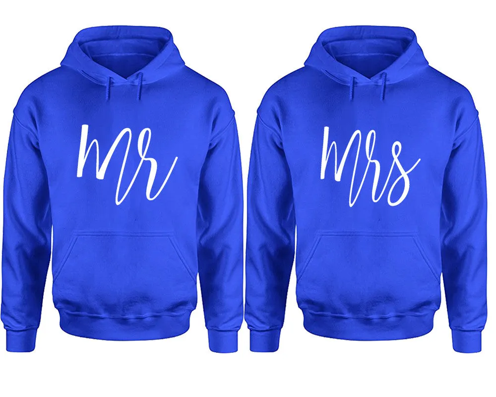 Mr & Mrs Matching Pullover Hoodies – Premium Unisex Design | Comfortable 80% Cotton, 20% Polyester | Sold Separately for Men and Women