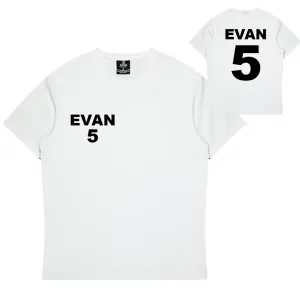 Personalised White Training Shirt - Mens