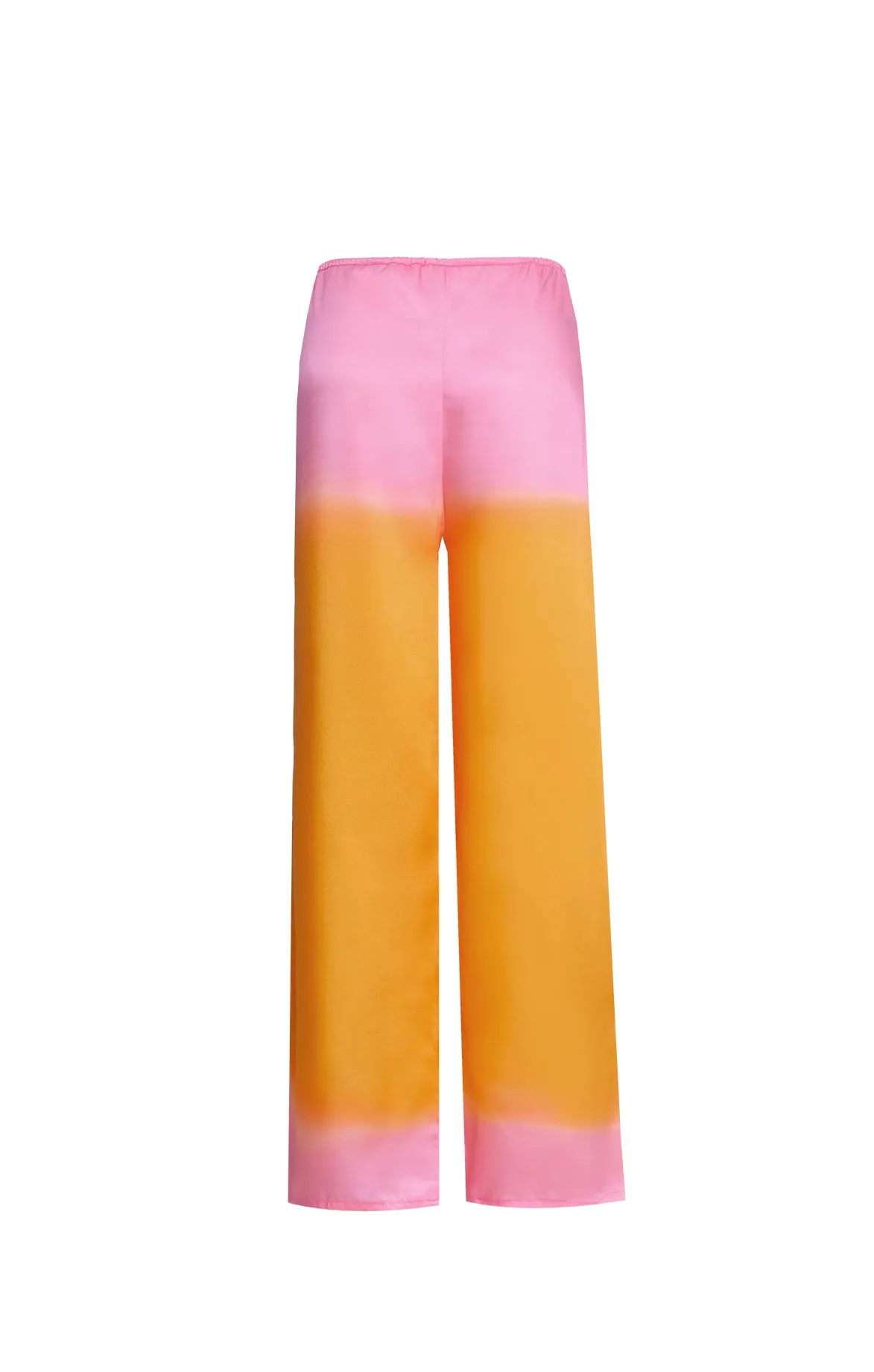 Pink Satin Relaxed Drawsting Trousers