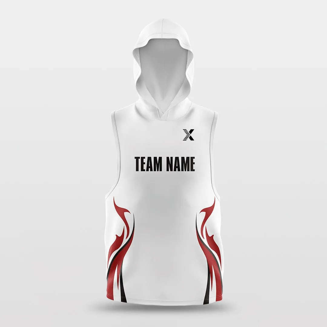 Pure Fire - Customized Basketball Sleeveless Hoodies