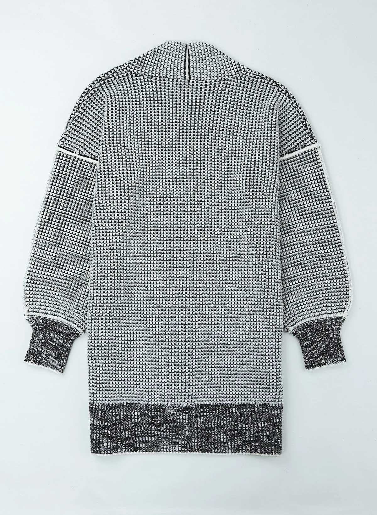 Raquel Heathered Open Front Longline Cardigan