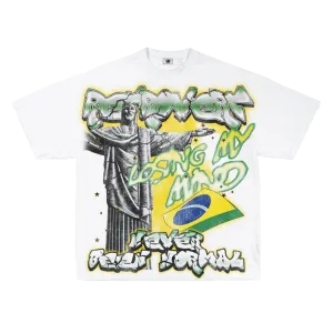 RETROVERT  BRAZIL T-SHIRT Green/White