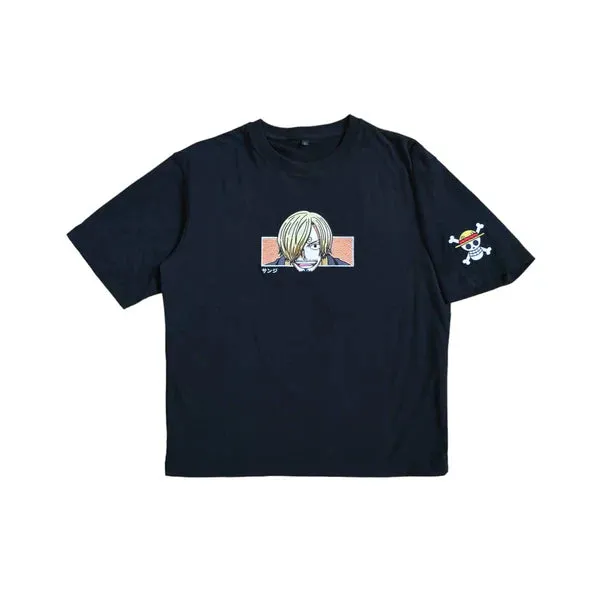 Sanji Tee Anime Embroidered T-shirt