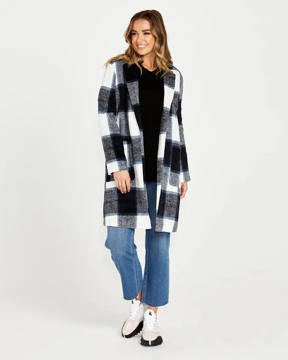 SASS JODI CHECK COAT -- WAS $124.99 ...NOW....