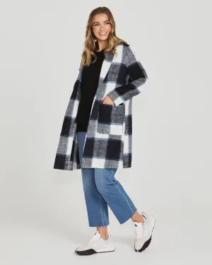 SASS JODI CHECK COAT -- WAS $124.99 ...NOW....