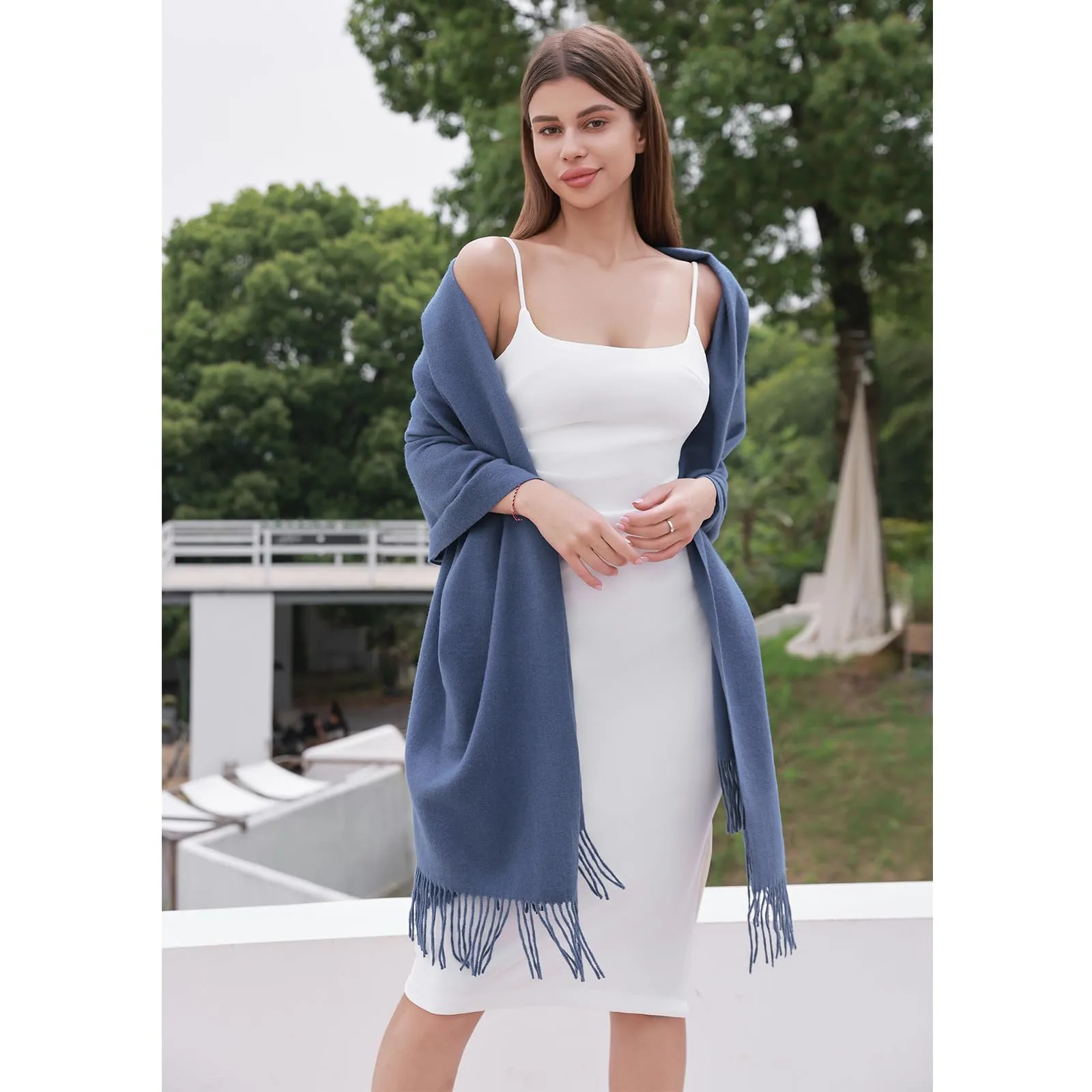 Scarf stole festive for evening dress pashmina scarves shawls
