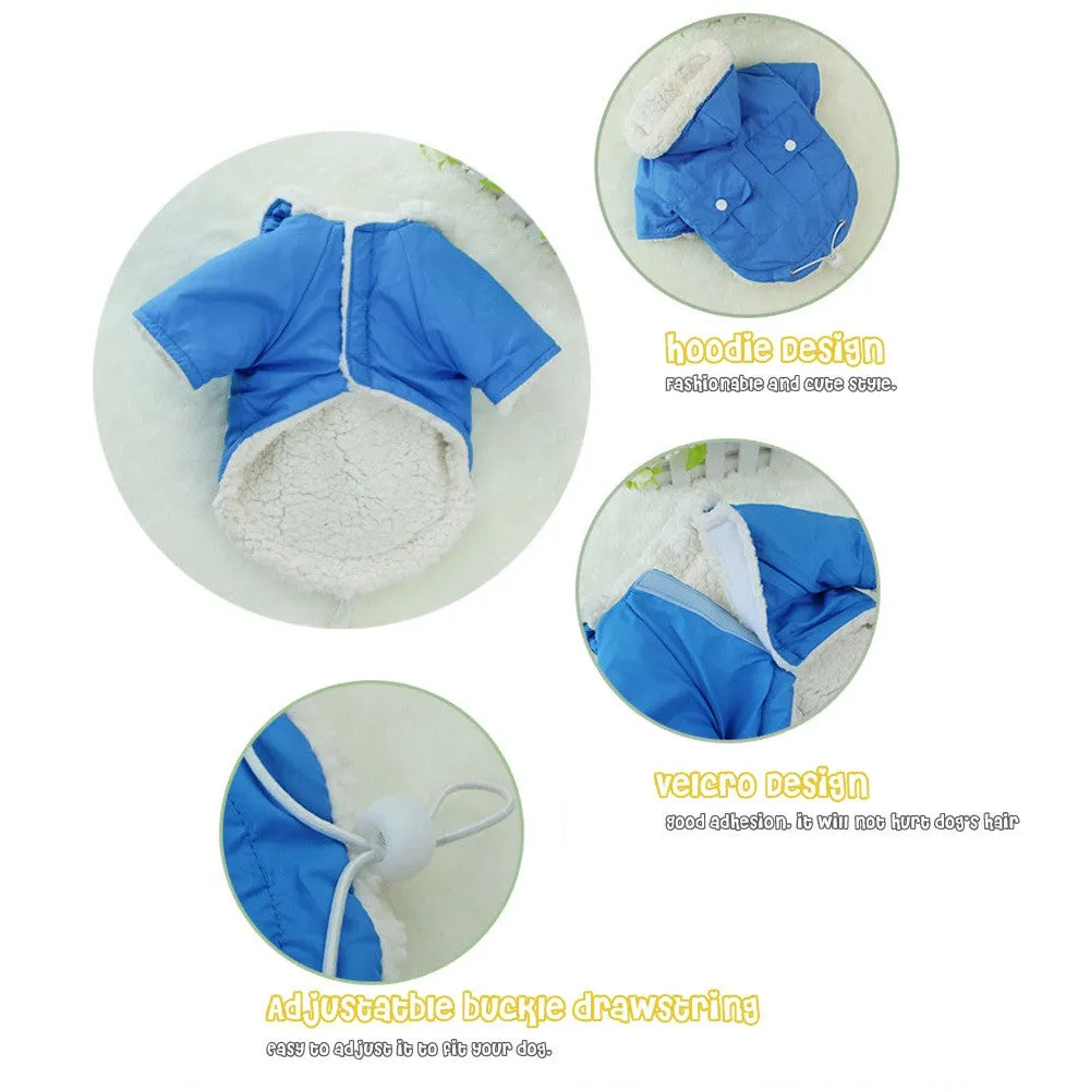 Sidiou Group Pet Dog Hoodie Puppy Hoodies with Dual Pockets Soft Coat Jacket Colthing