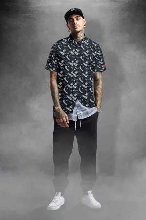 Skate park veteran button up shirt