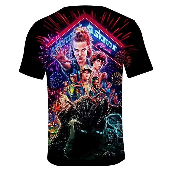 Stranger Things Hoodie Sweatshirt Short Sleeve Cotton T-Shirt Hat for Unisex