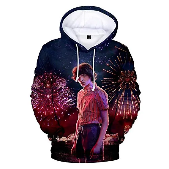 Stranger Things Hoodie Sweatshirt Short Sleeve Cotton T-Shirt Hat for Unisex