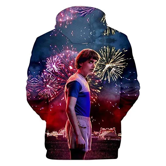 Stranger Things Hoodie Sweatshirt Short Sleeve Cotton T-Shirt Hat for Unisex