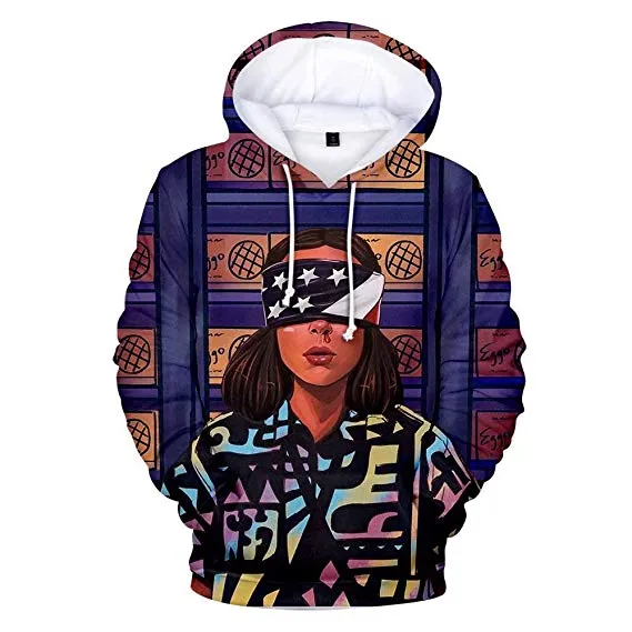 Stranger Things Hoodie Sweatshirt Short Sleeve Cotton T-Shirt Hat for Unisex