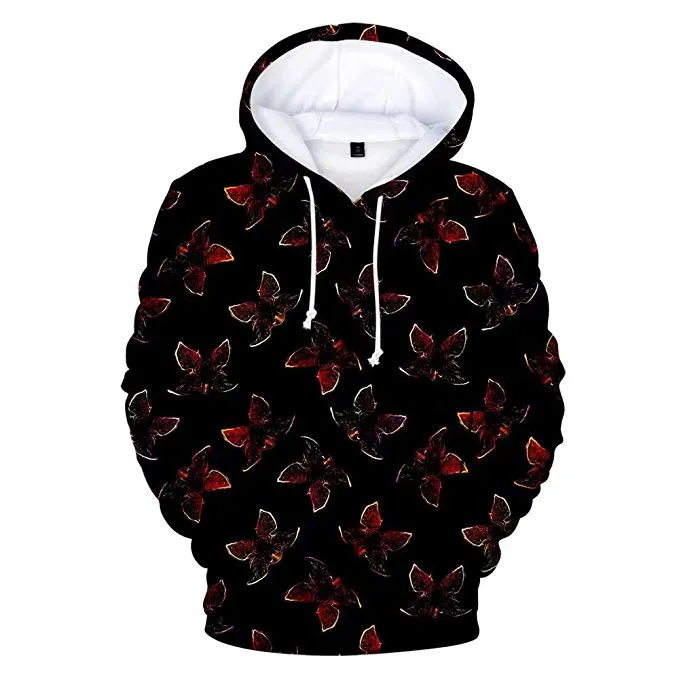 Stranger Things Hoodie Sweatshirt Short Sleeve Cotton T-Shirt Hat for Unisex